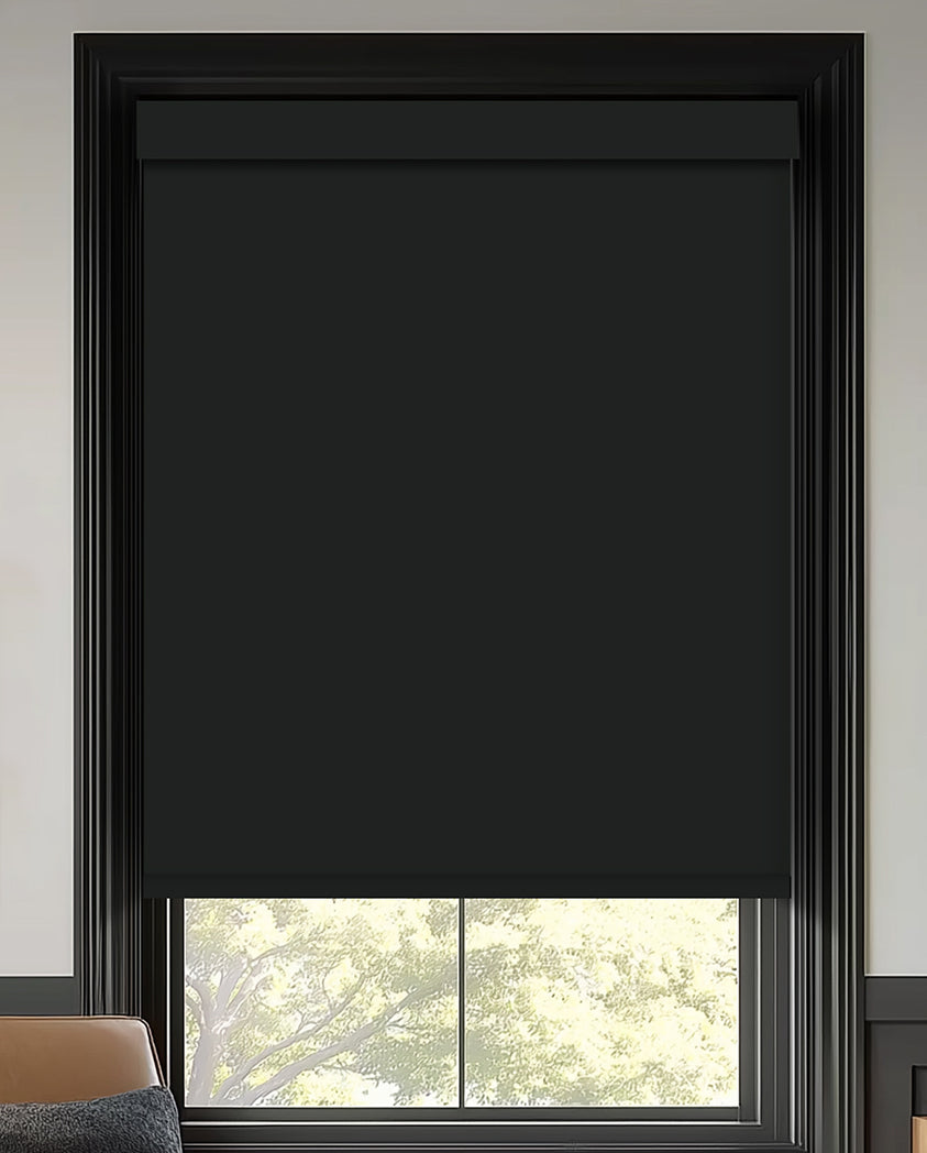 Tam Black Blackout Roller Shades