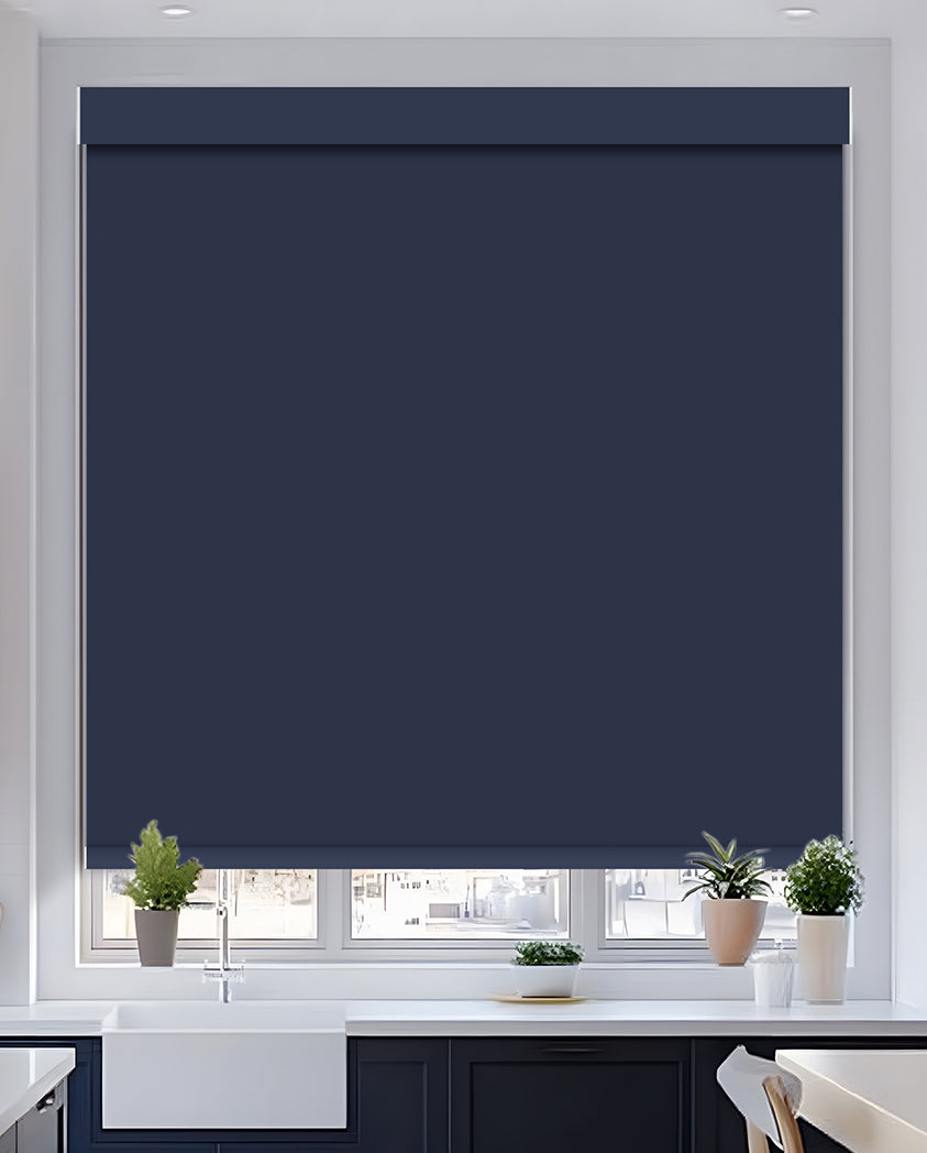 Tam Indigo Blackout Roller Shades