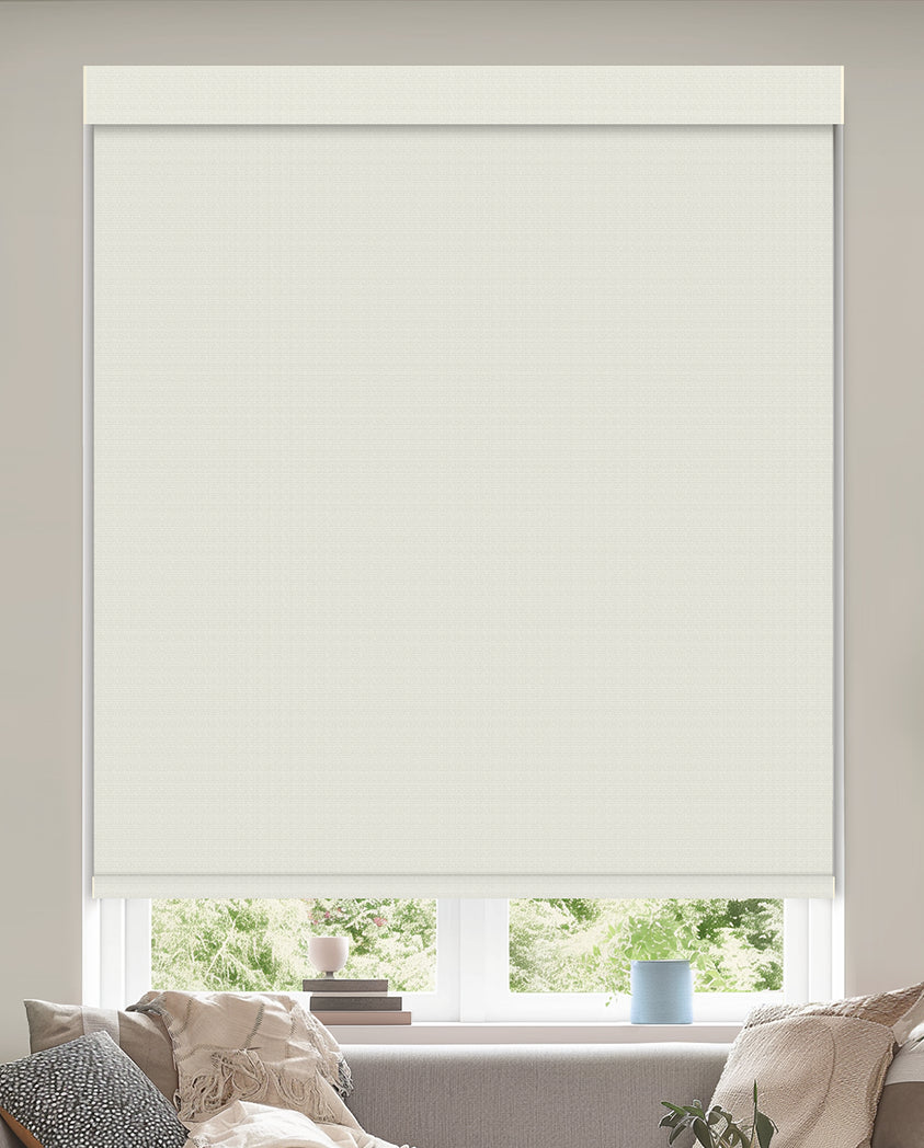 Maldon Ivory Blackout Roller Shades