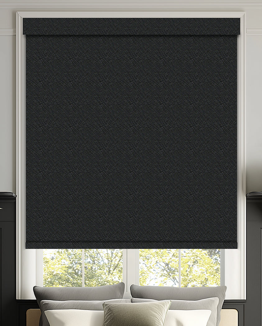 Thar Obsidian Blackout Roller Shades
