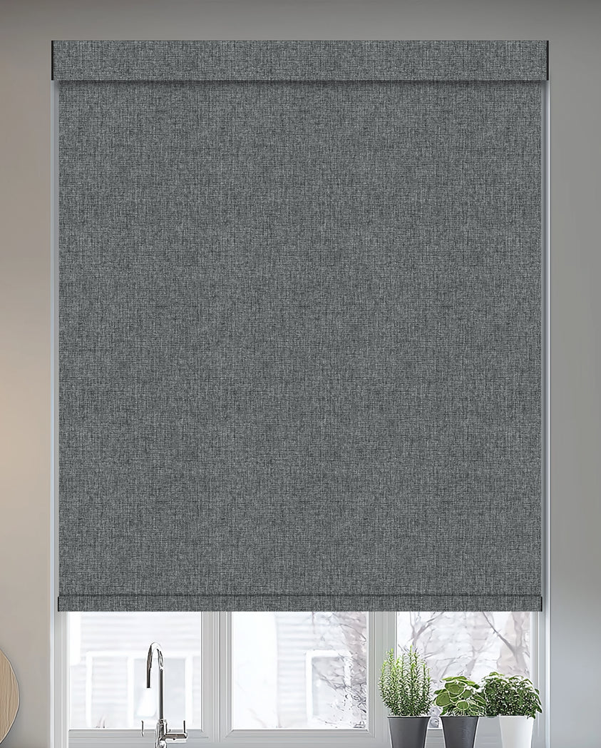 Tamora Charcoal Blackout Roller Shades