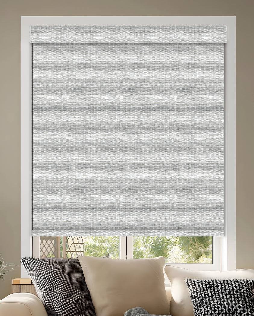 Euler Linen Mist Blackout Roller Shades