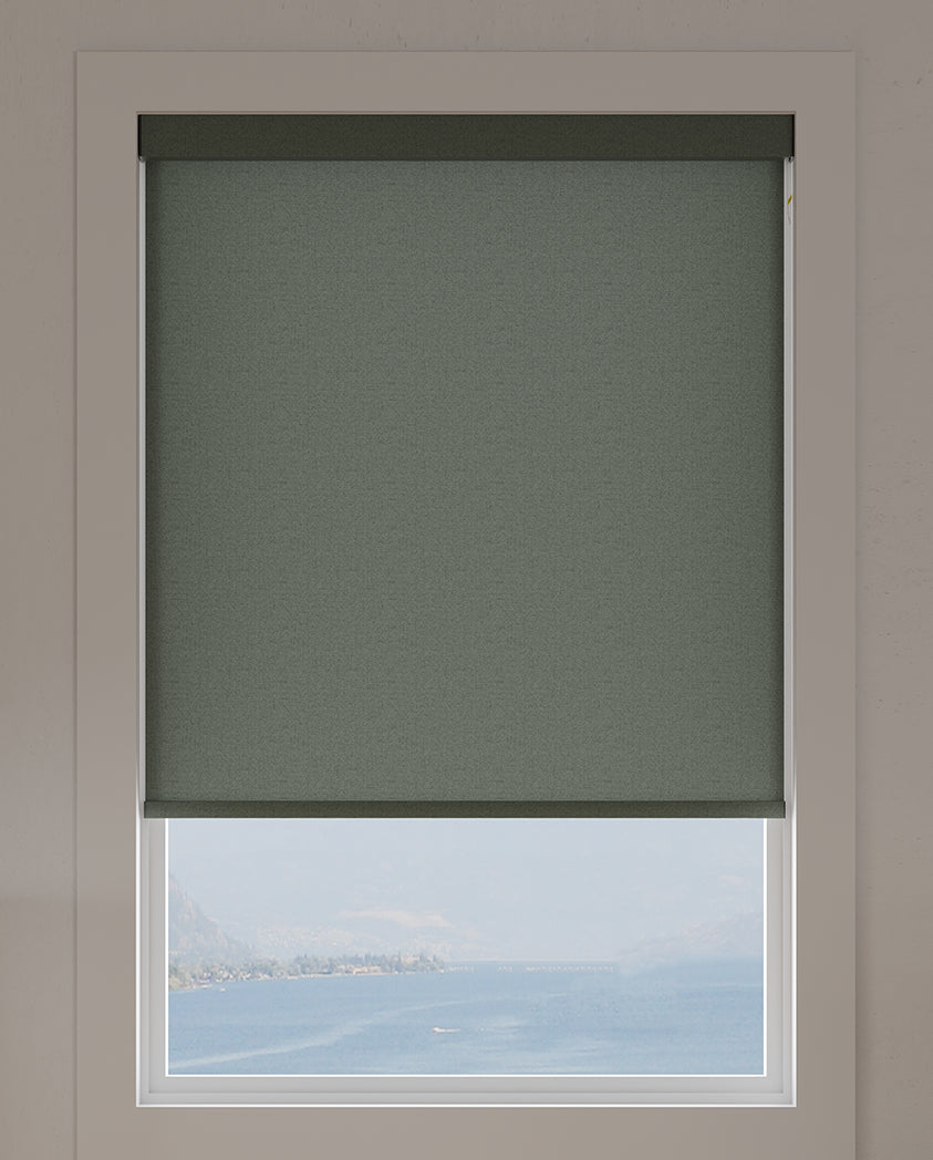 Mondoux Charcoal Blackout Roller Shades