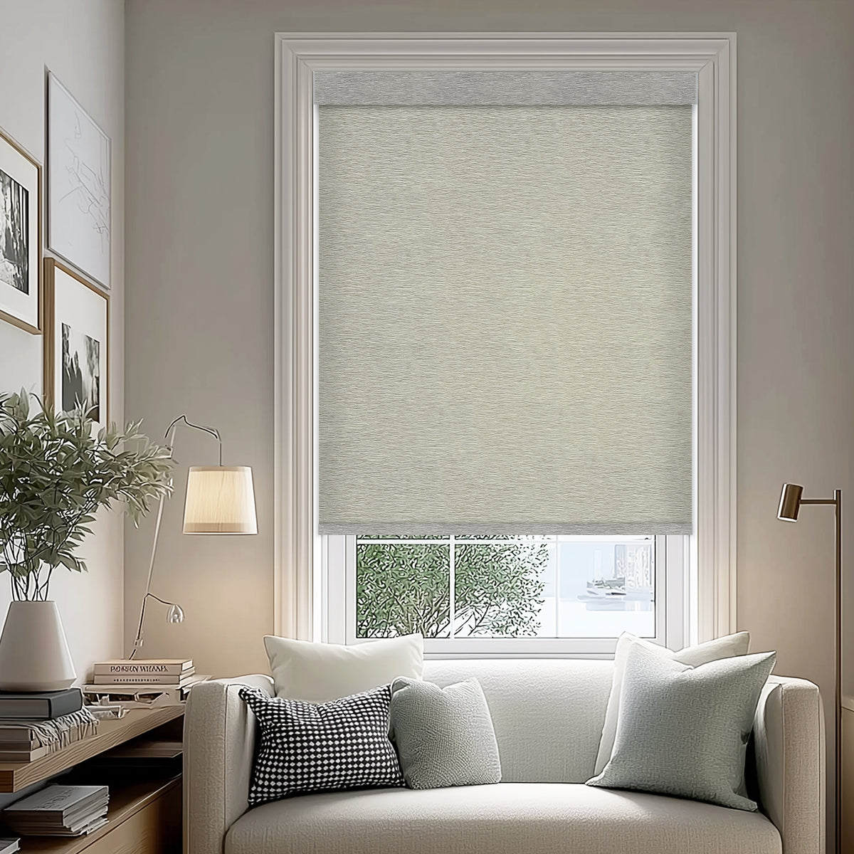 Capella Granite Light Filtering Roller Shades