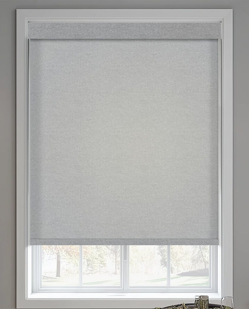 Zaria Ash Light Filtering Roller Shades