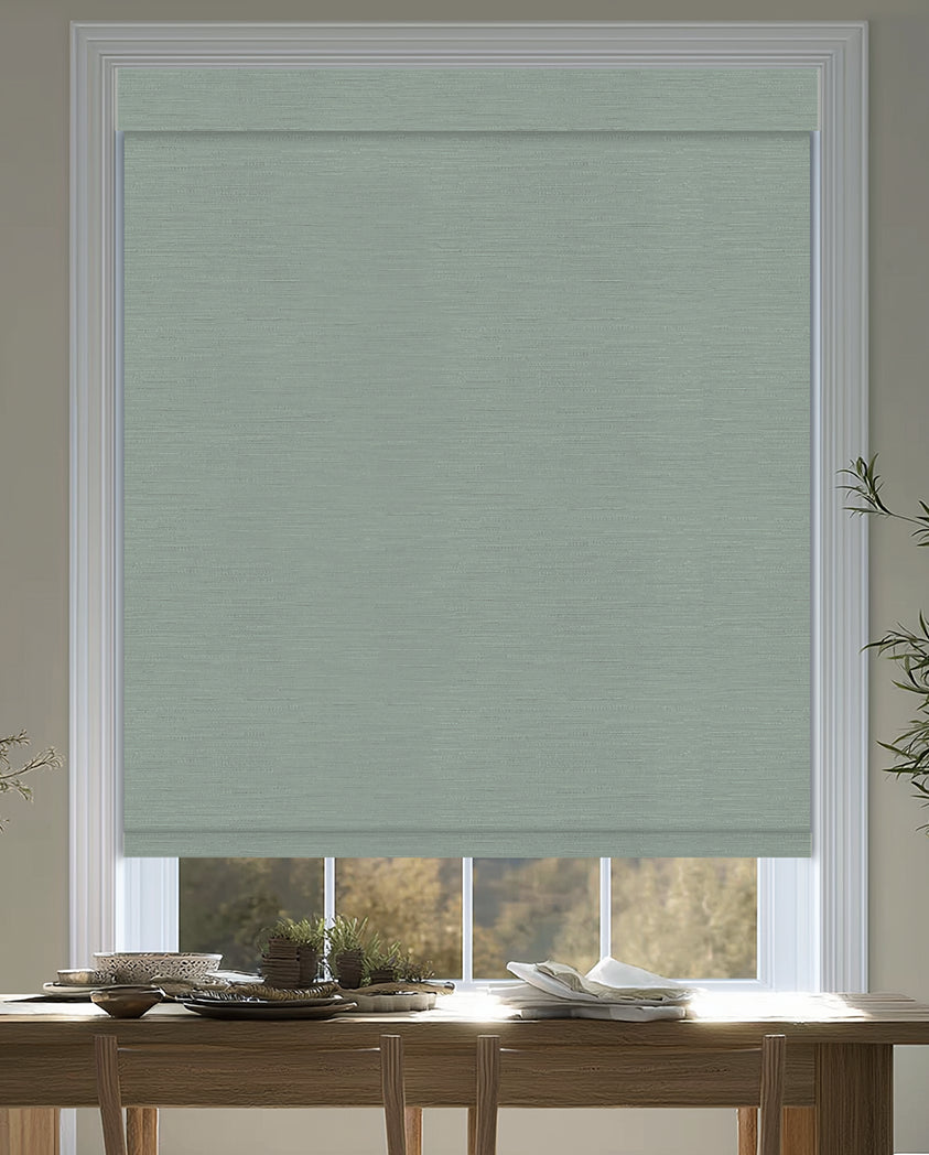 Hinton Laurel Flame Retardant Blackout Roller Shades