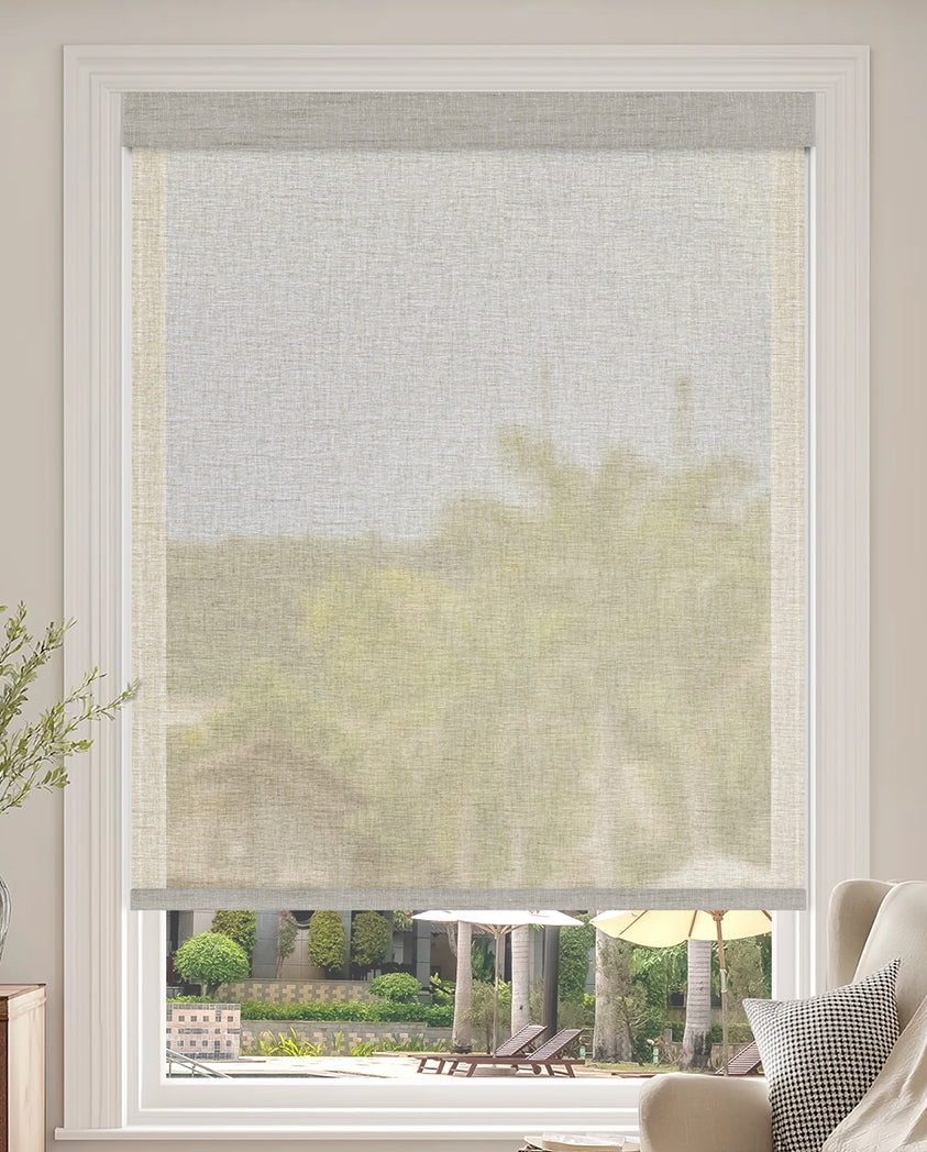 Baroda Birch Sheer Roller Shades