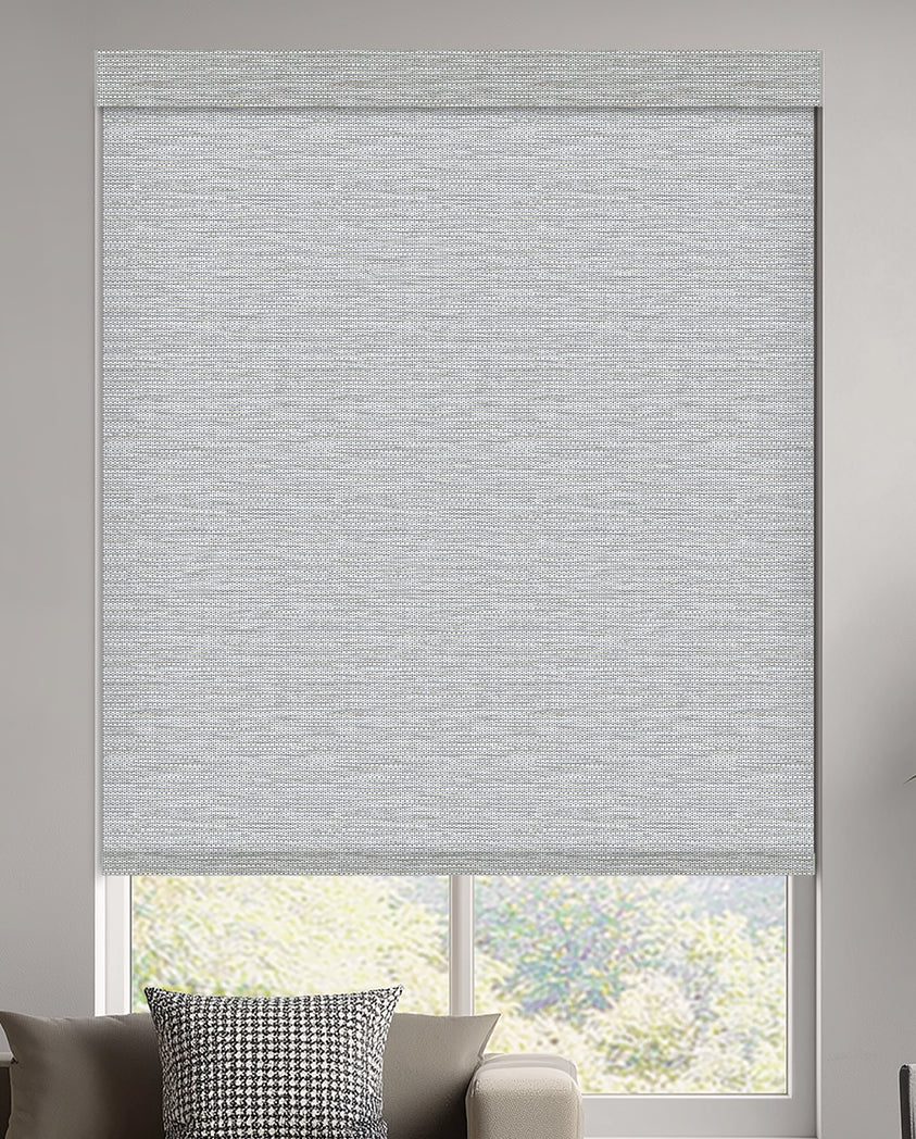 Euler Linen Ash Light Filtering Roller Shades