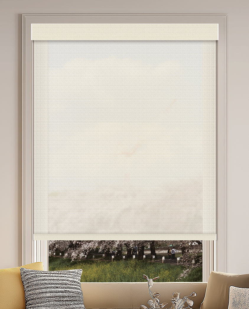 Madhu Cotton Coconut Sheer Roller Shades