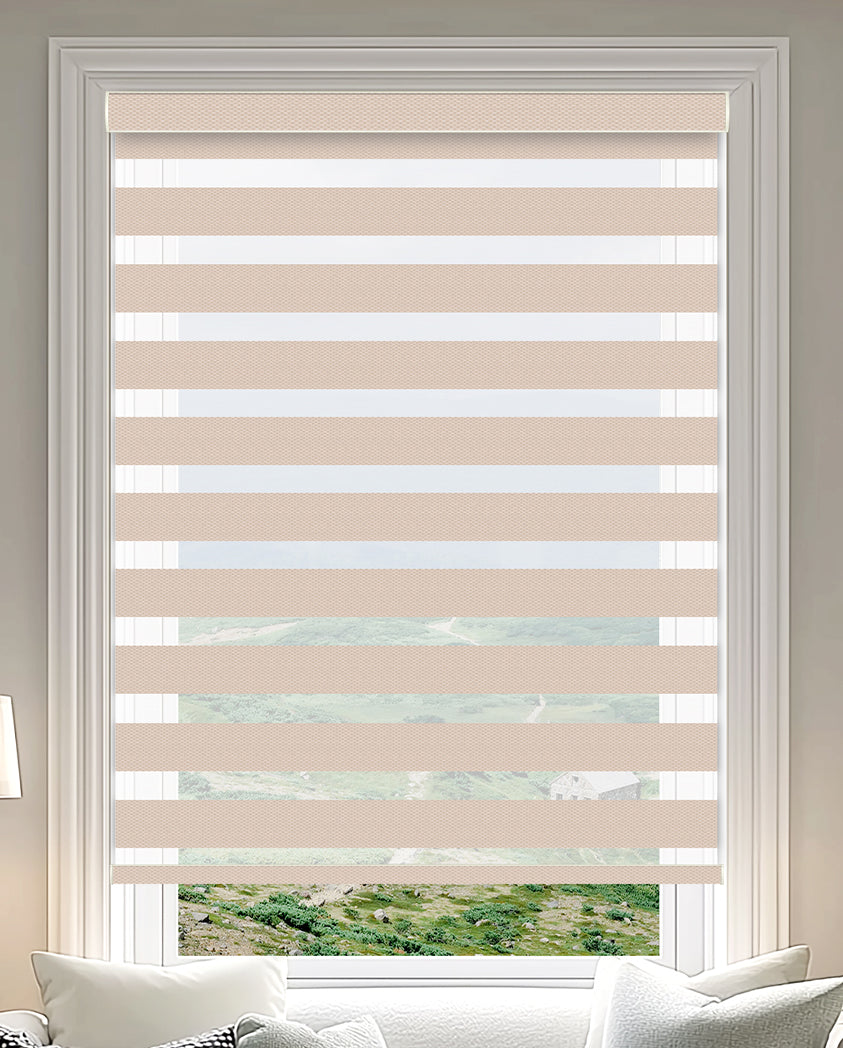 Milton Champagne Light Filtering Zebra Shade