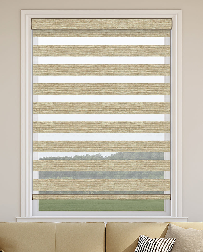 Rasch Sand Light Filtering Zebra Shade