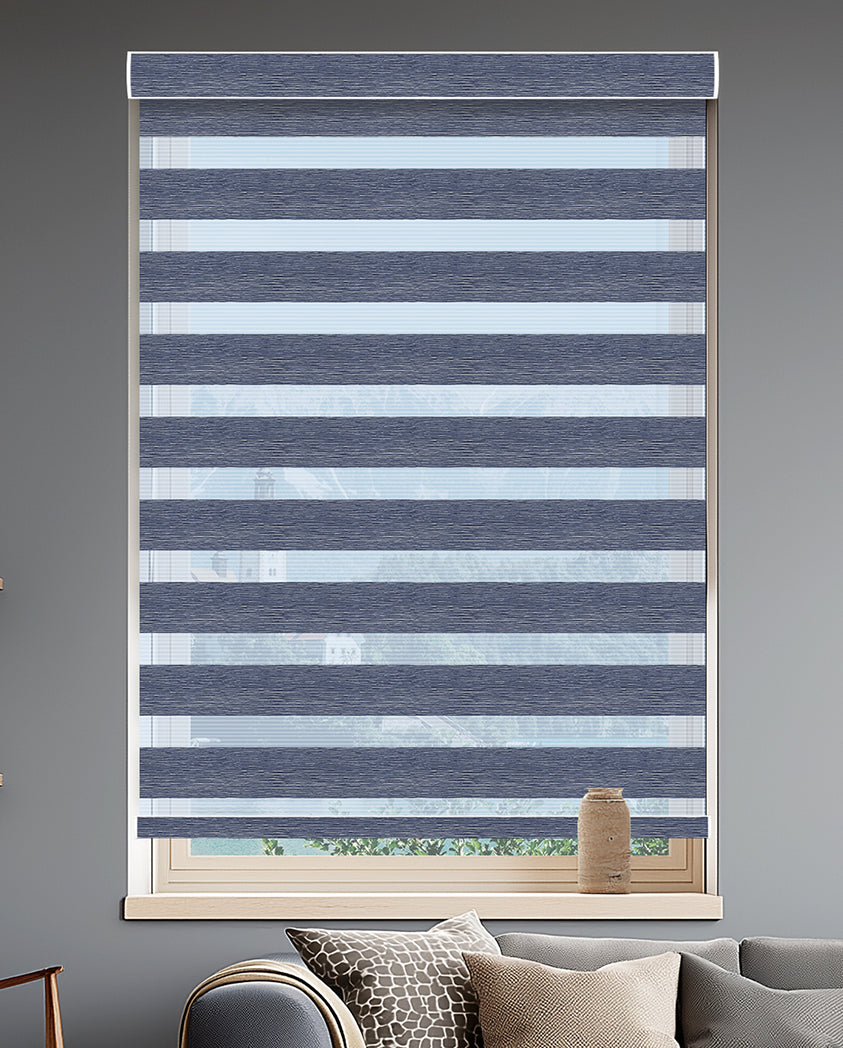 Rosier Ink Light Filtering Zebra Shade