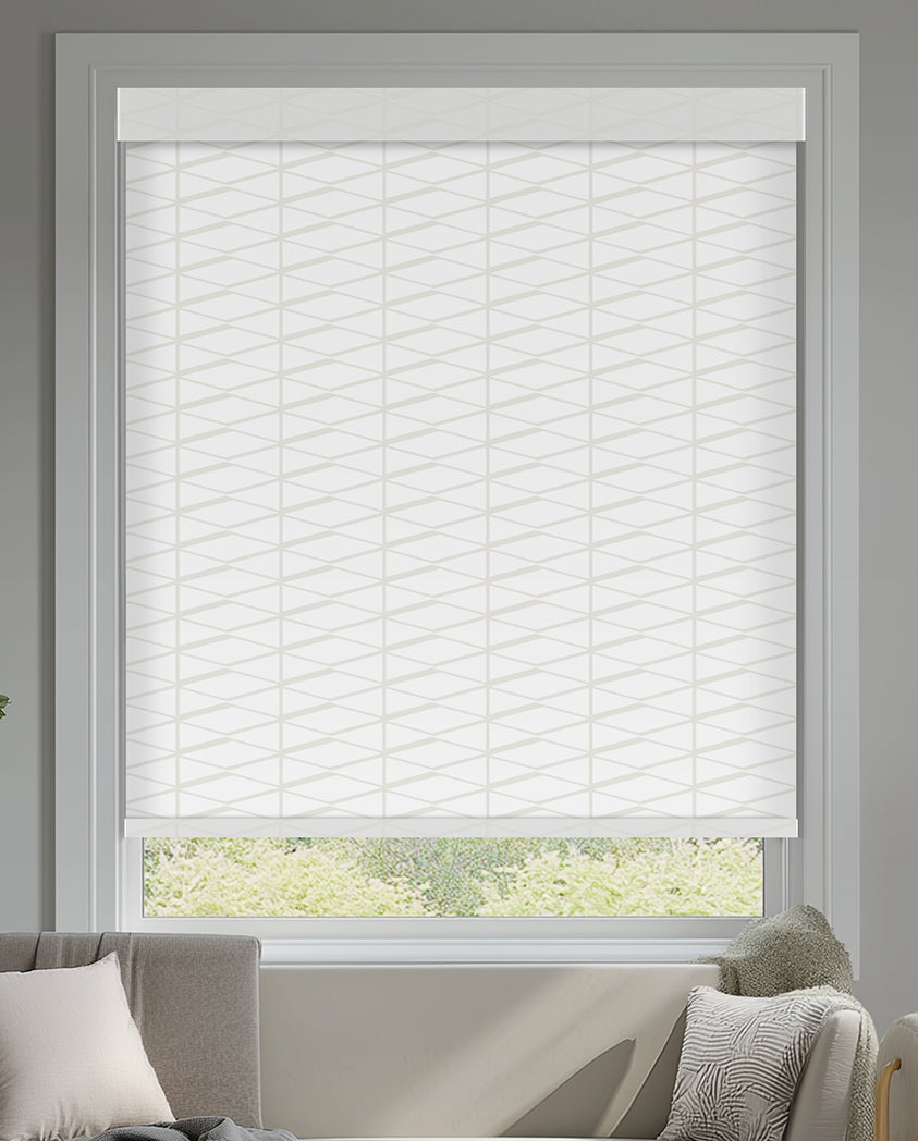 Seine River Bright White Light Filtering Roller Shades