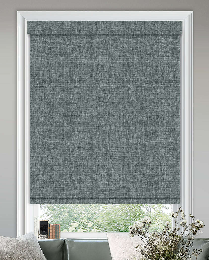 Shelley Thunder Flame Retardant Blackout Roller Shades