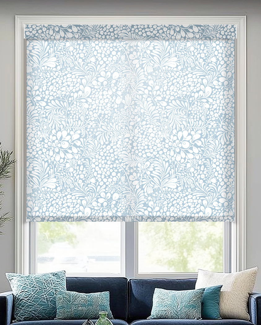 Summer Berry Rain Light Filtering Roller Shades