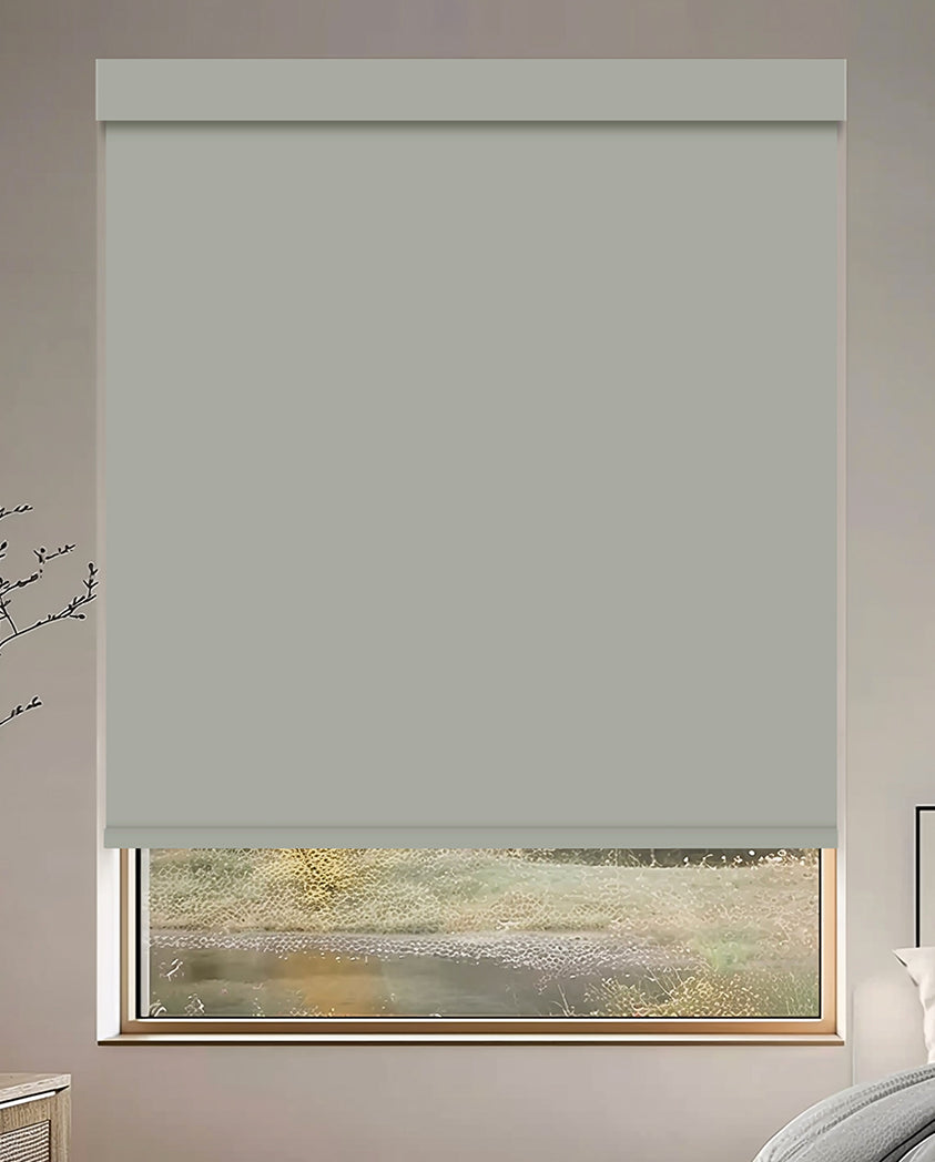 Tam Silver Blackout Roller Shades