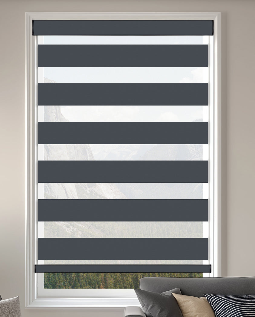 Uraco Obsidian Blackout Zebra Shade