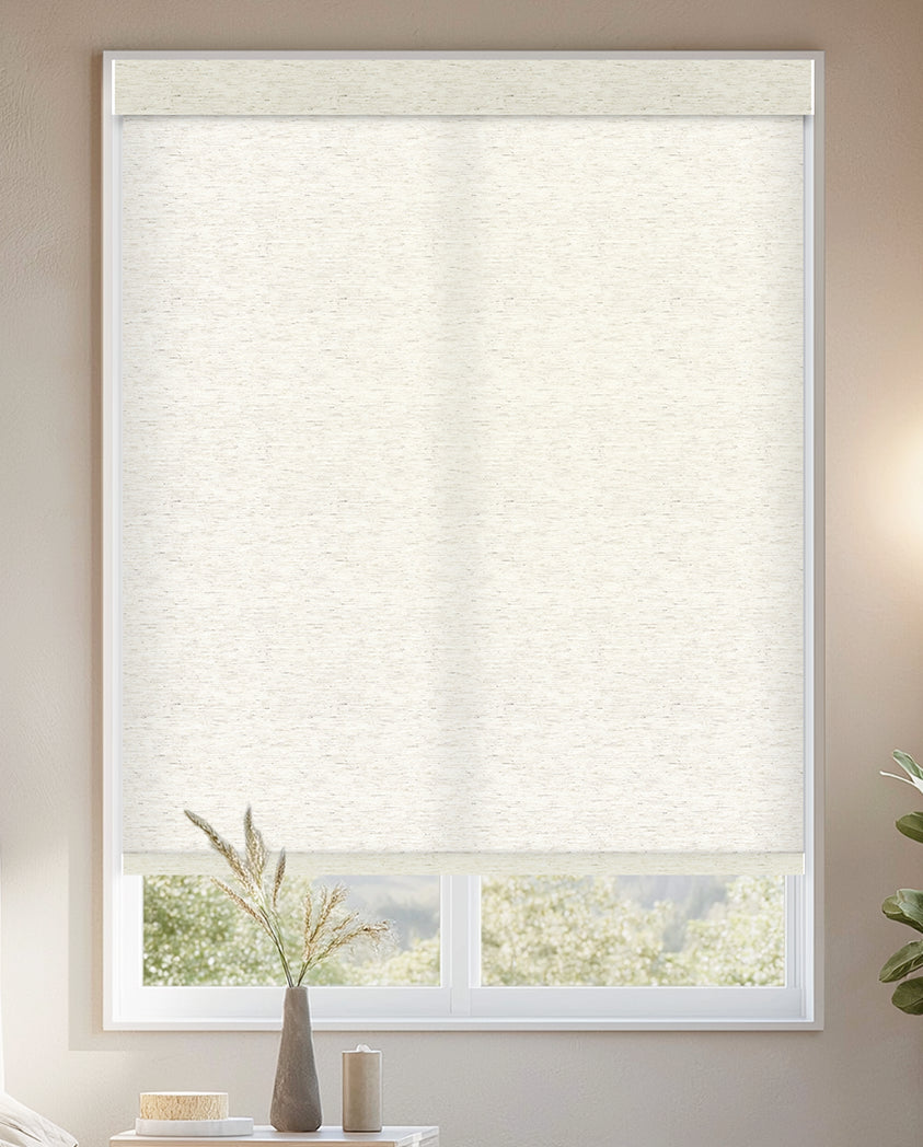 Verona Linen Milk Light Filtering Roller Shades