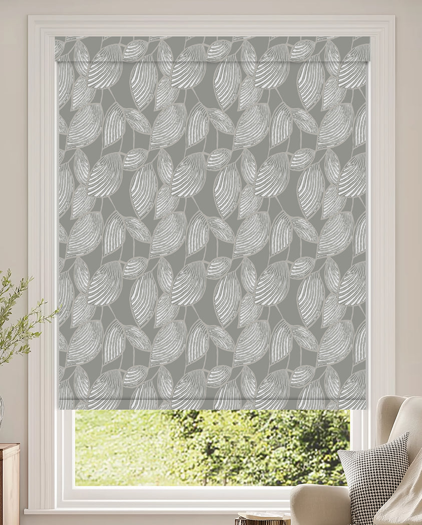 Weeping Leaf Tin Blackout Roller Shades