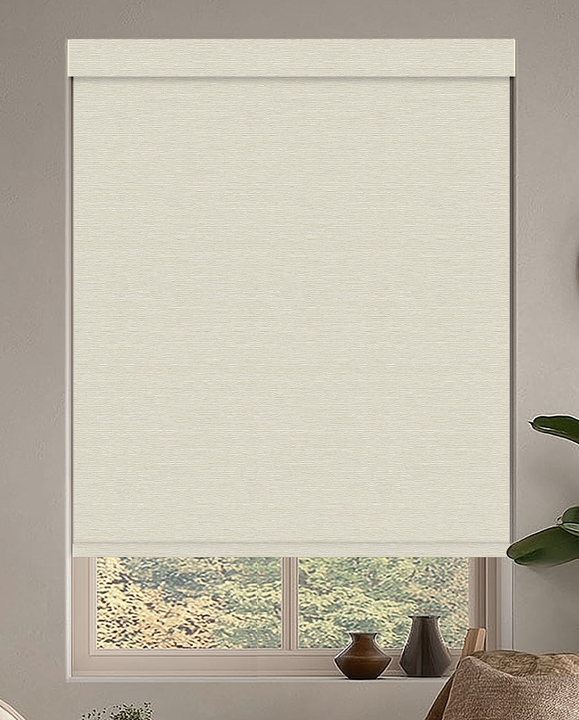 Westin Cream Flame Retardant Blackout Roller Shades
