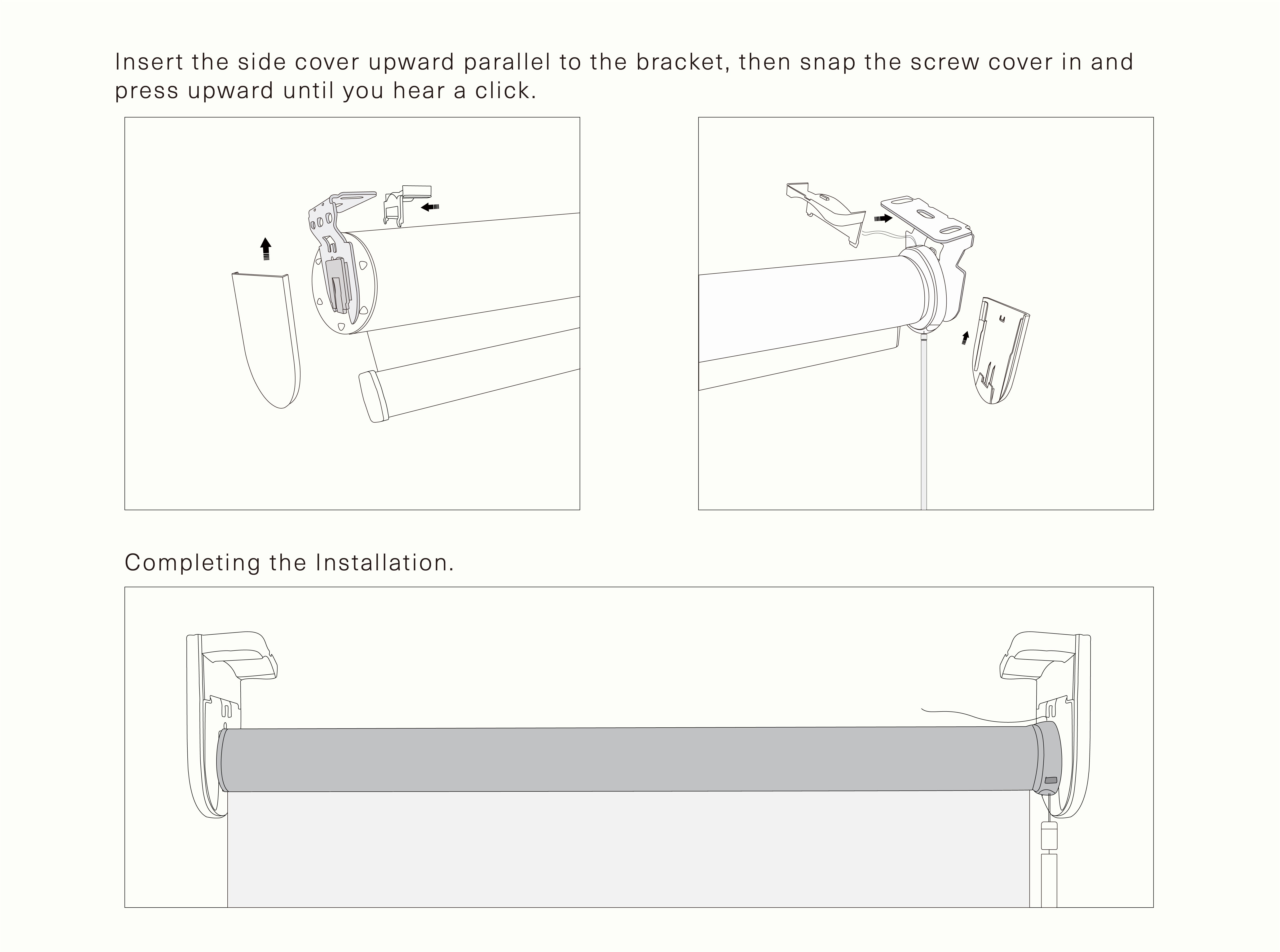 Install the shades