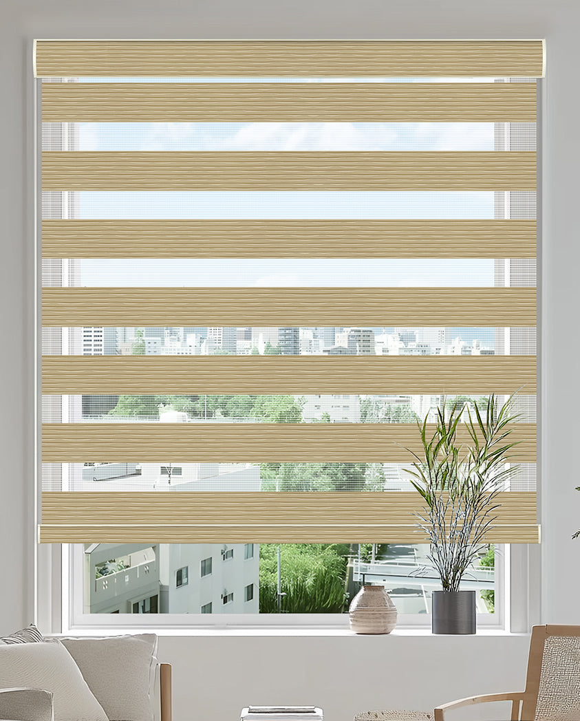 Aspen Mocha Light Filtering Zebra Shade