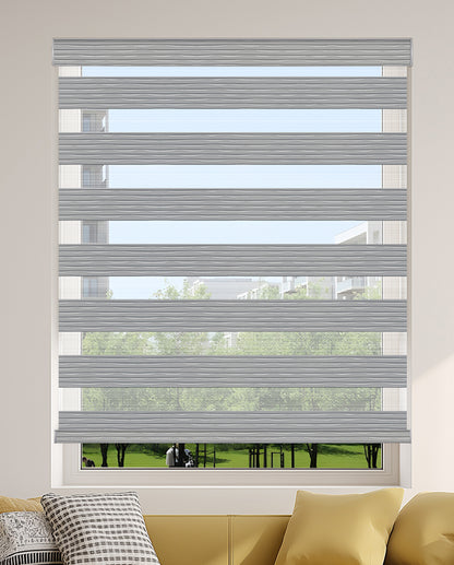Aspen Ash Light Filtering Zebra Shade