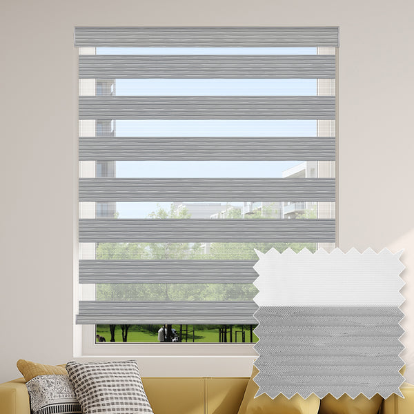 Aspen Ash Light Filtering Zebra Shade