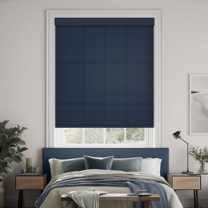Greeley Indigo Light Filtering Roller Shades