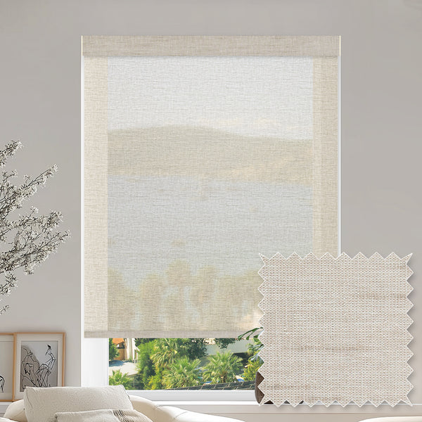 Baroda Wheat Sheer Roller Shades