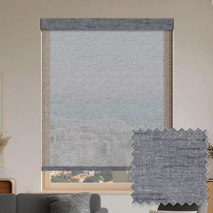 Baroda Obsidian Sheer Roller Shades