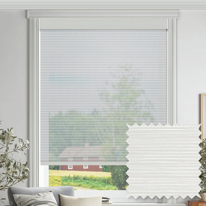 Bellevue Frost Flame Retardant Sheer Roller Shades