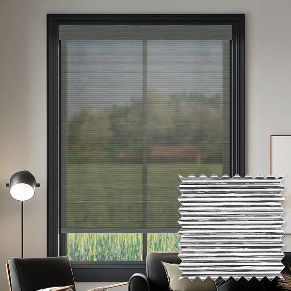 Bellevue Charcoal Flame Retardant Sheer Roller Shades