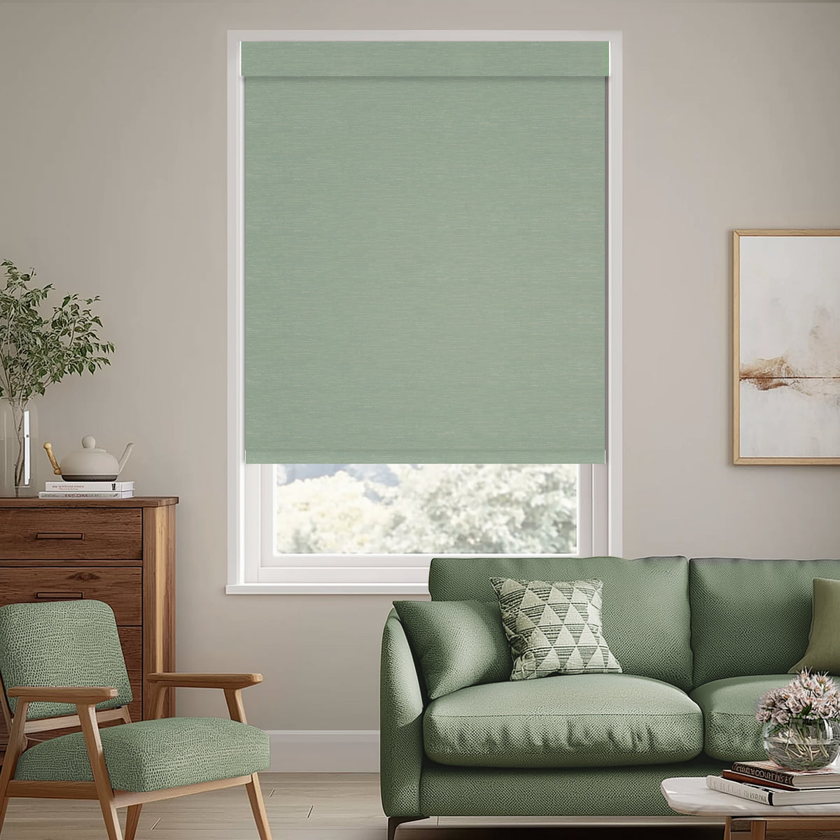 Bellis Lichen Blackout Roller Shades