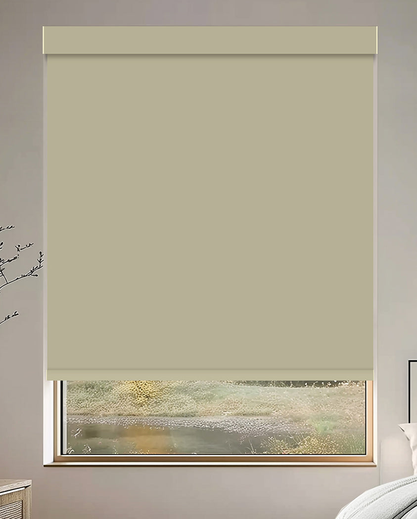 Tam Champagne Blackout Roller Shades