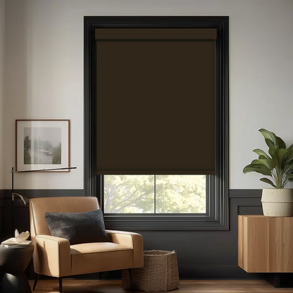 Tam Chocolate Blackout Roller Shades