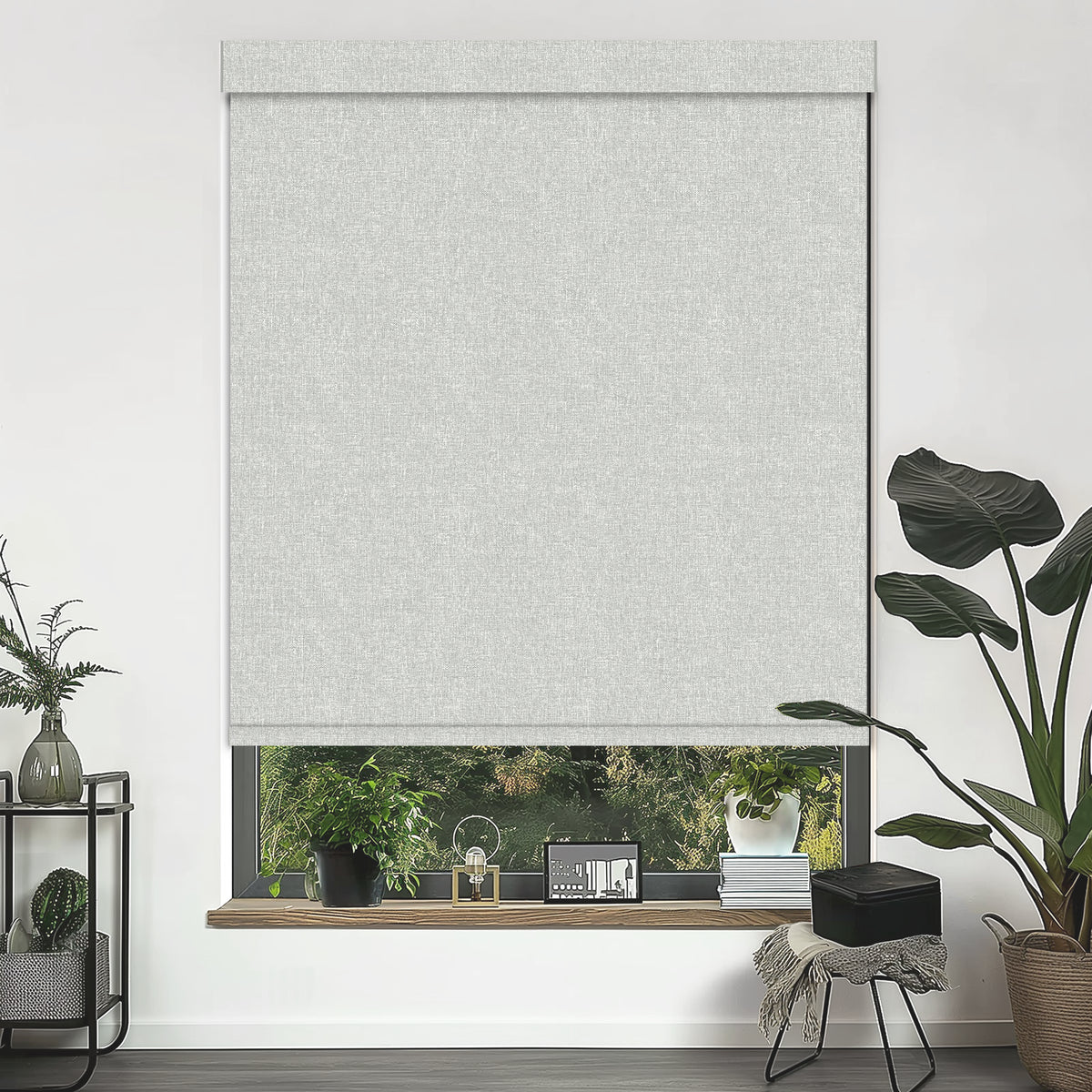 Maldon Silver Blackout Roller Shades