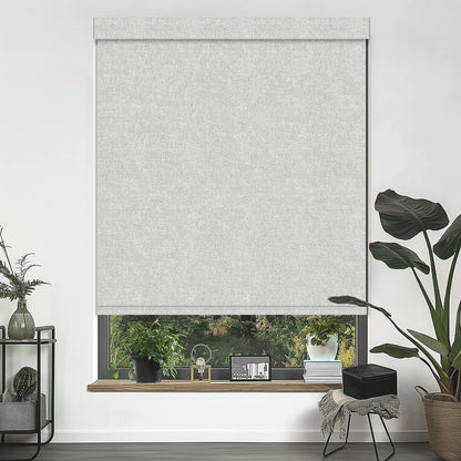 Maldon Silver Blackout Roller Shades