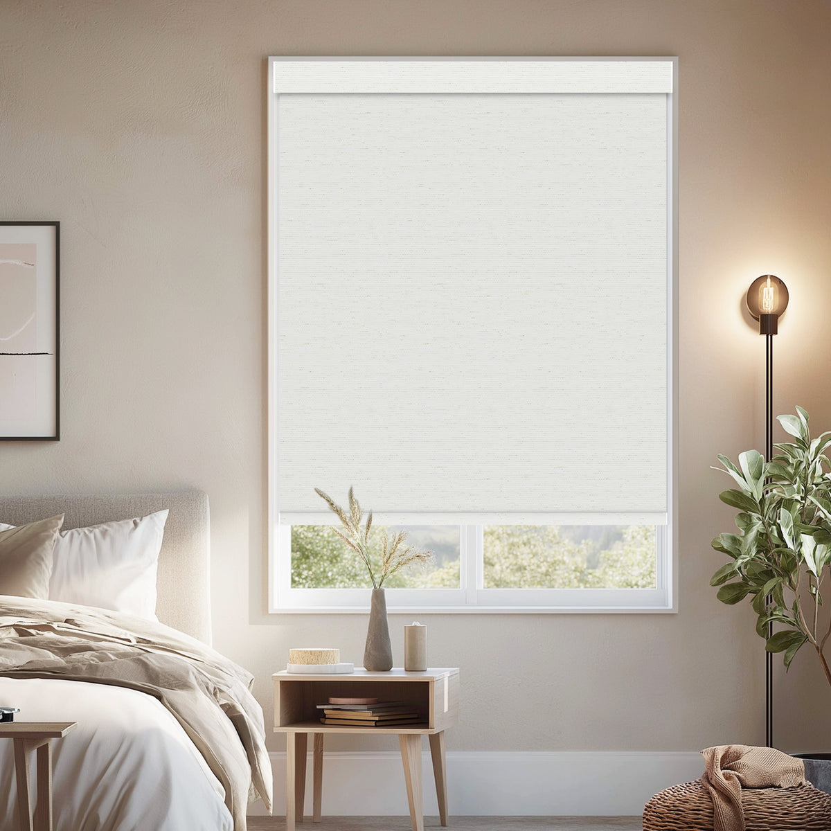 Euler Linen Milk Blackout Roller Shades