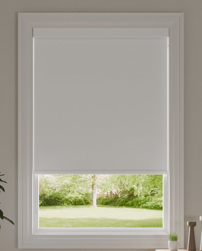 Ozon Silver Blackout Roller Shades