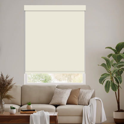 Tamora Cream Blackout Roller Shades
