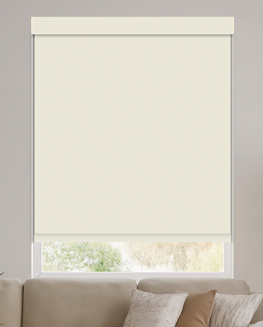 Tamora Cream Blackout Roller Shades