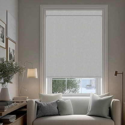 Tamora Silver Blackout Roller Shades