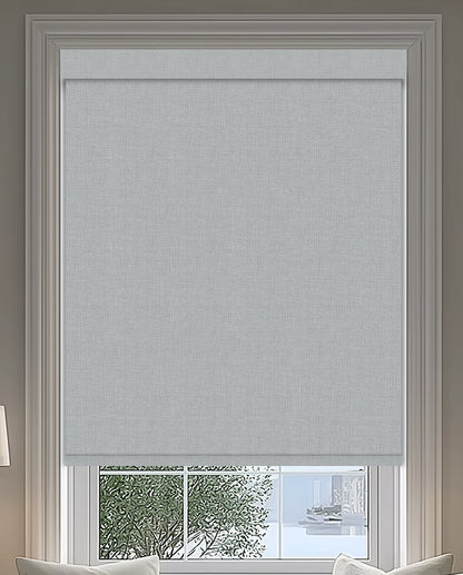 Tamora Silver Blackout Roller Shades