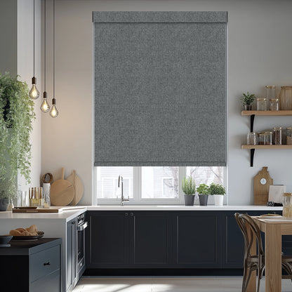 Tamora Charcoal Blackout Roller Shades