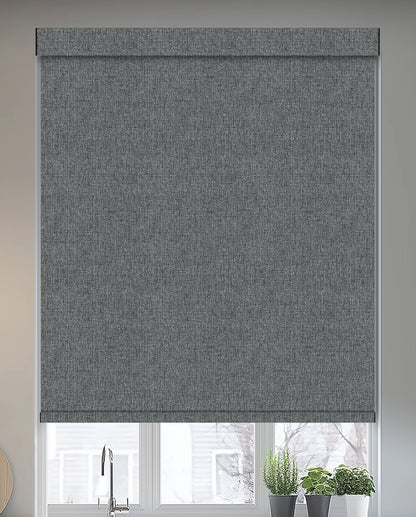 Tamora Charcoal Blackout Roller Shades
