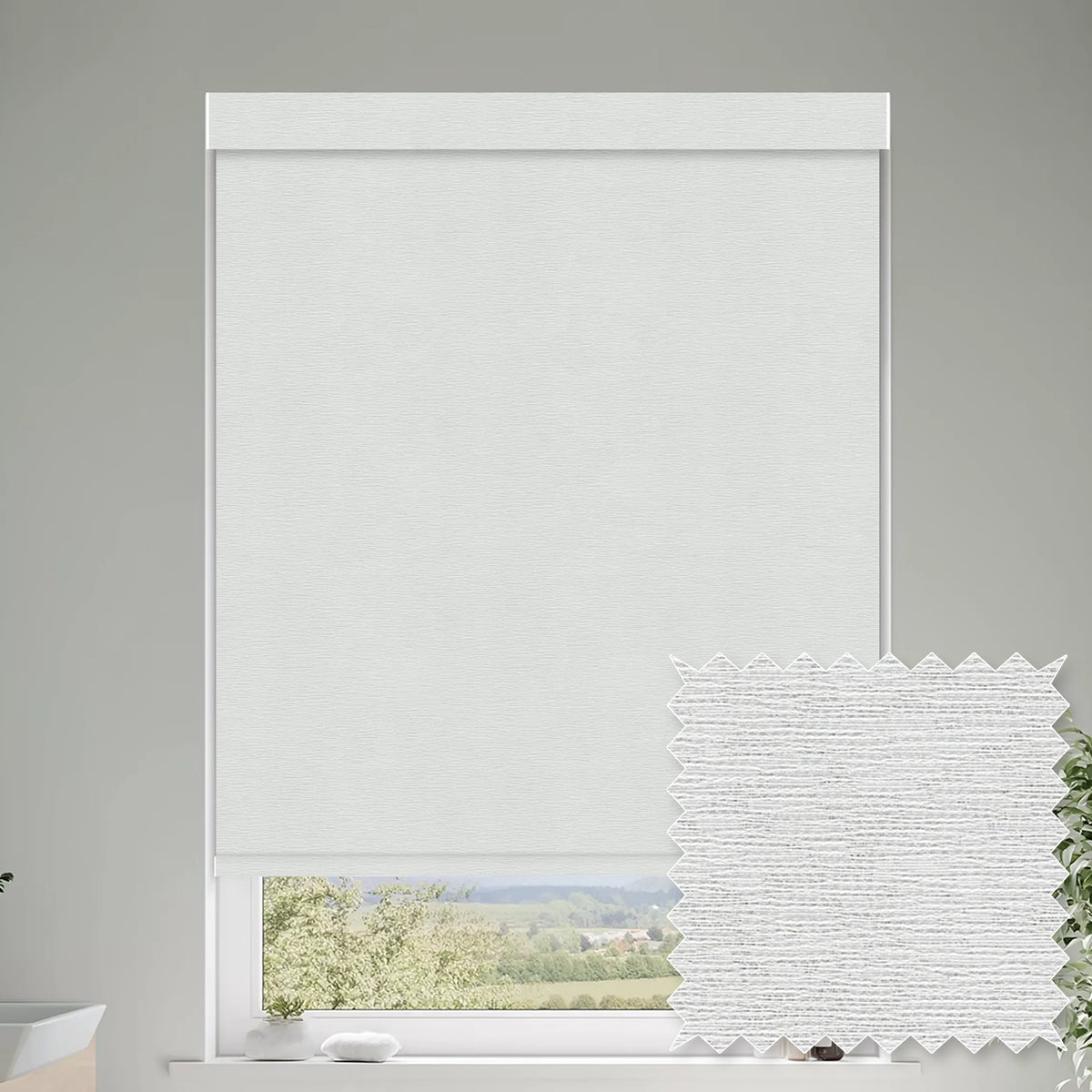 Capella Salt Blackout Roller Shades
