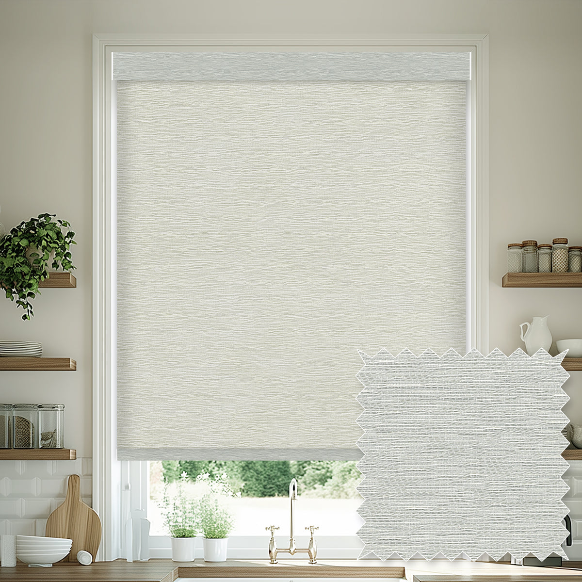 Capella Mineral Light Filtering Roller Shades
