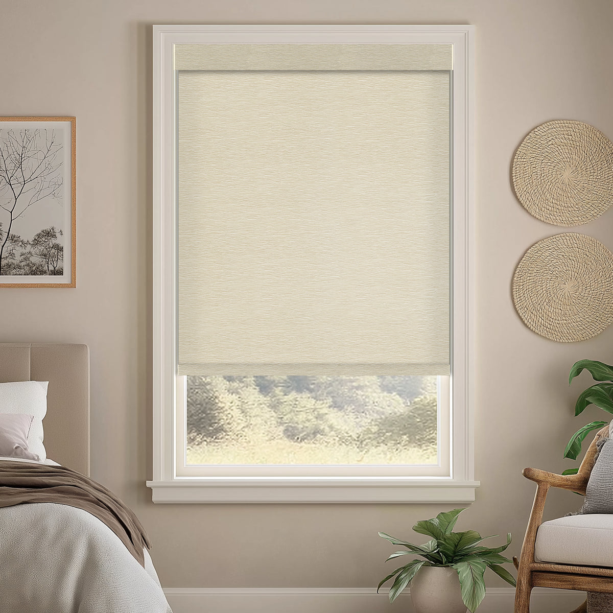 Capella Moonglow Light filtering Roller Shades