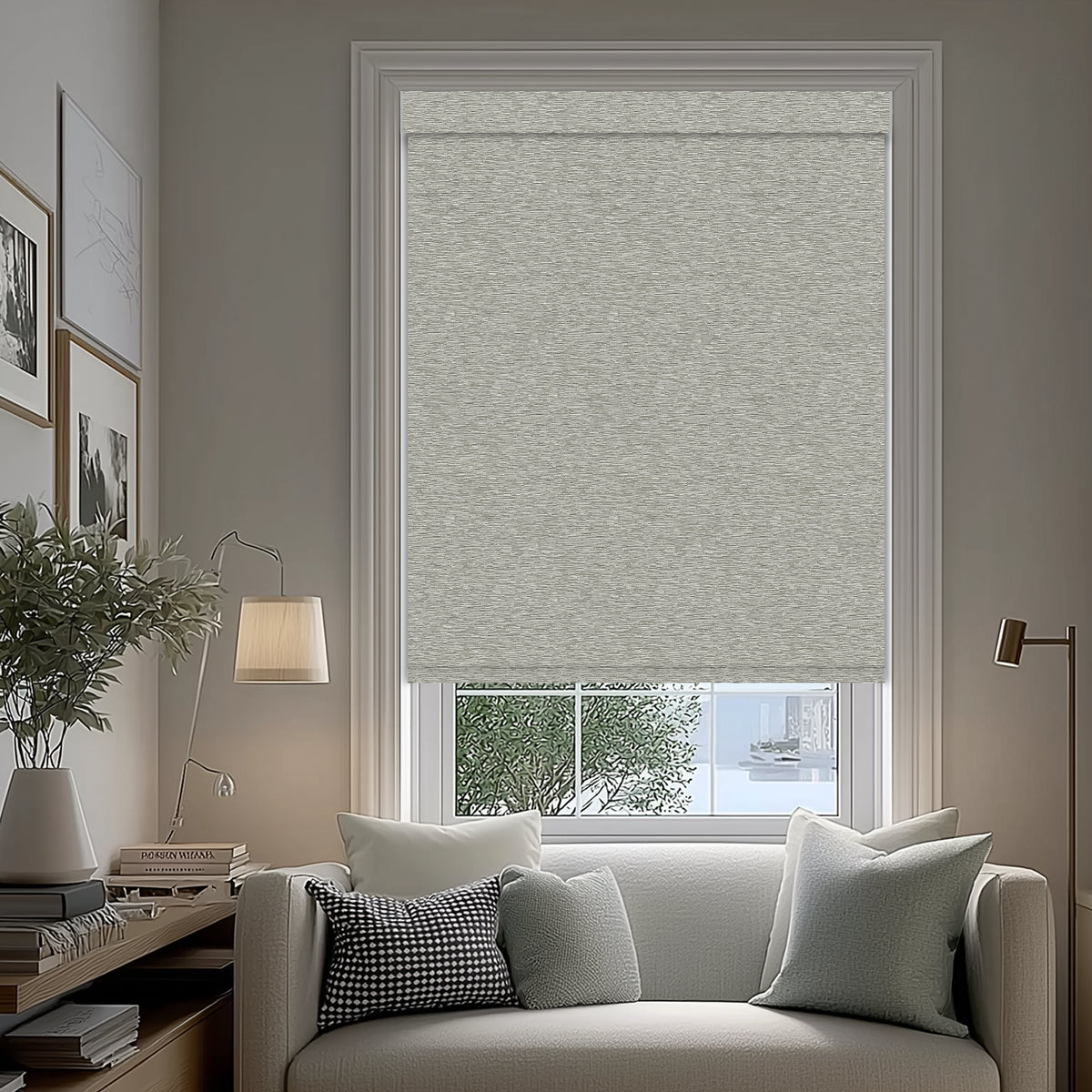 Capella Granite Blackout Roller Shades